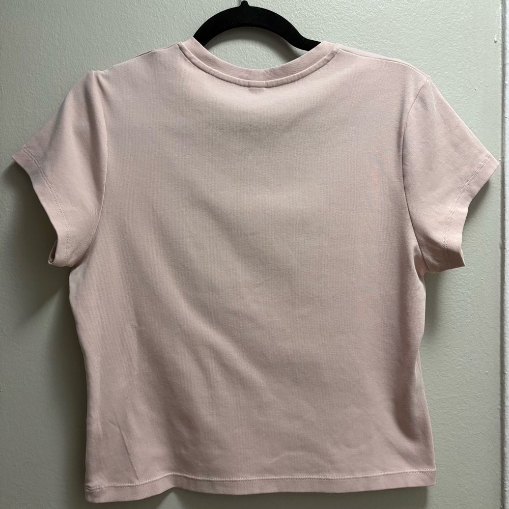 Uniqlo Pink Mini T-Shirt Short Sleeve Size Women's Large Cotton - Picture 6 of 8